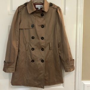 NEW Forever 21 Double Breasted Trench Coat Jacket Size Small Women's Gorgeous!